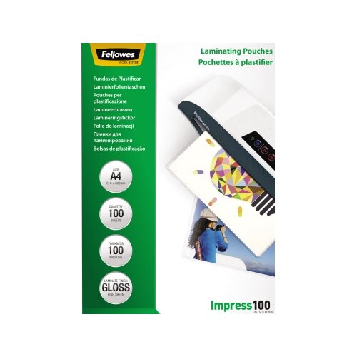 Fellowes® Laminierfolie Impress 100 210 x 297 mm (B x H) DIN A4