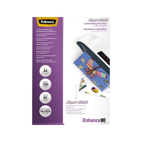 Fellowes® Laminierfolie Enhance Super Quick™ DIN A4