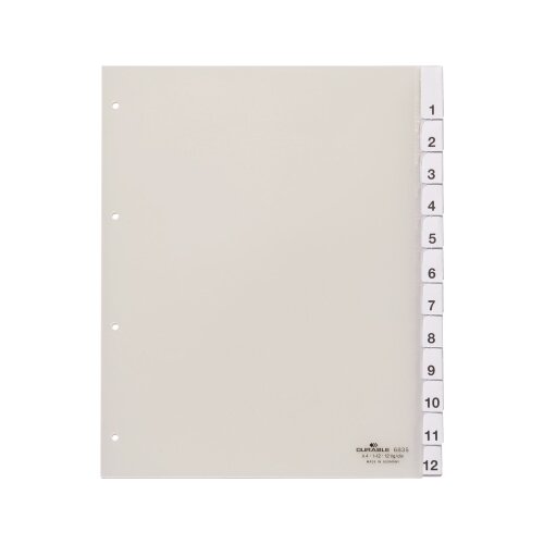 DURABLE Ordnerregister 12 Registerblätter