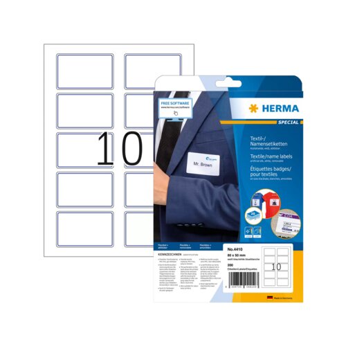 HERMA Namensetikett SPECIAL 80 x 50 mm (B x H)