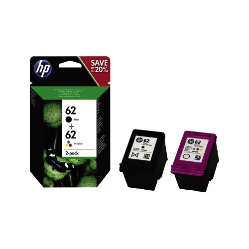 HP Tintenpatrone 62 schwarz, cyan/magenta/gelb