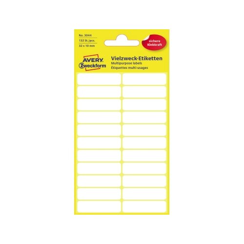 Avery Zweckform Universaletikett 32 x 10 mm (B x H)