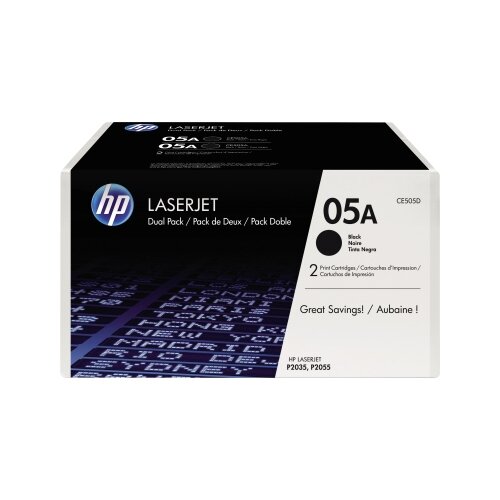 HP Toner 05A schwarz 2 St./Pack.
