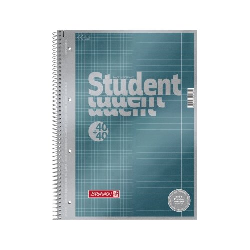 BRUNNEN Collegeblock Student Premium DIN A4 liniert/kariert