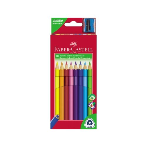 Faber-Castell Buntstift Triangular Jumbo 10 St./Pack.