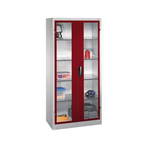 C+P Werkzeugschrank Serie 89 mit Sichtfenster 930 x 1.950 x 500 mm (B x H x T)