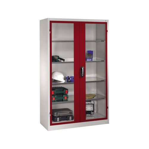 C+P Werkzeugschrank Serie 89 mit Sichtfenster 1.200 x 1.950 x 500 mm (B x H x T)