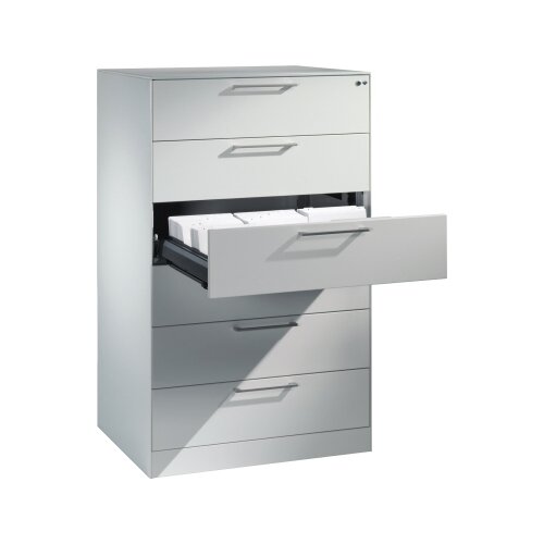 C+P Karteischrank Asisto 800 x 1.298 x 600 mm (B x H x T) DIN A5 quer