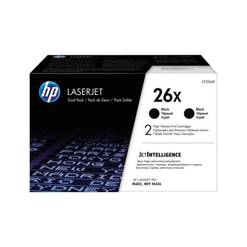 HP Toner schwarz 26X 2 St./Pack.