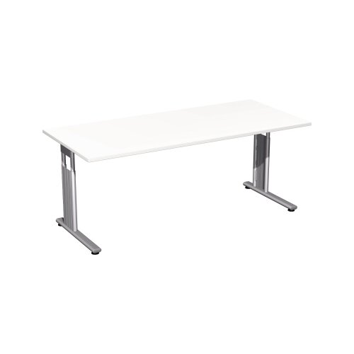 Geramöbel Schreibtisch C-Fuß Flex 1.800 x 680-820 x 800 mm (B x H x T)