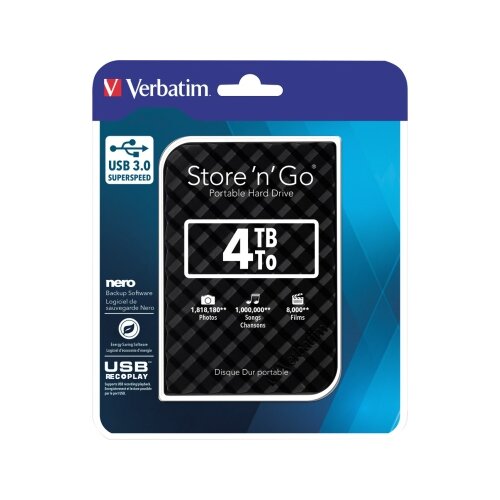 Verbatim Festplatte extern Store 'n' Go schwarz