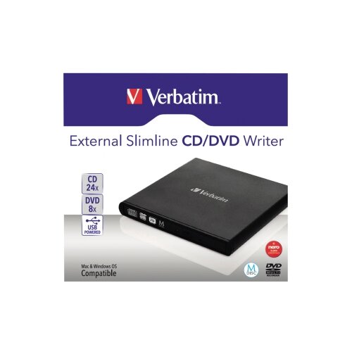 Verbatim Laufwerk extern Slimline CD/DVD