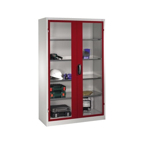 C+P Werkzeugschrank Serie 89 mit Sichtfenster 1.200 x 1.950 x 400 mm (B x H x T)