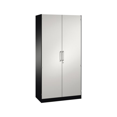 C+P Flügeltürenschrank Asisto 1.000 x 1.980 x 435 mm (B x H x T) schwarzgrau