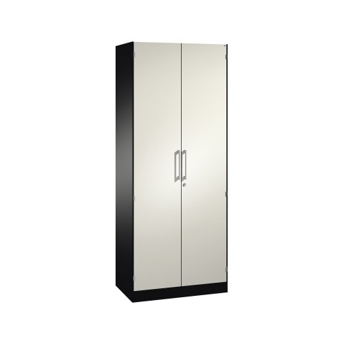 C+P Flügeltürenschrank Asisto 800 x 1.980 x 435 mm (B x H x T) schwarzgrau