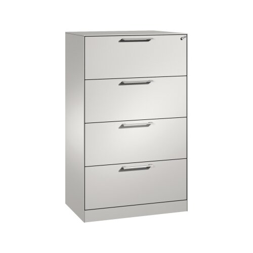 C+P Hängeregistraturschrank Asisto 2-bahnig lichtgrau