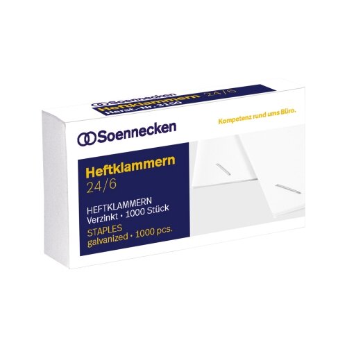 Soennecken Heftklammer 24/6 silber