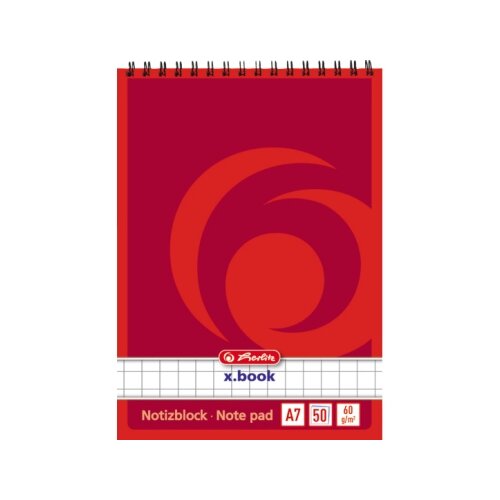 Herlitz Notizblock DIN A7 kariert