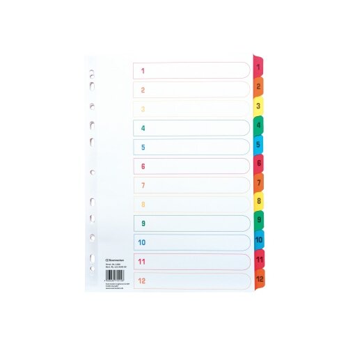 Soennecken Zahlenregister 1-12