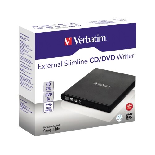 Verbatim Laufwerk extern Slimline CD/DVD