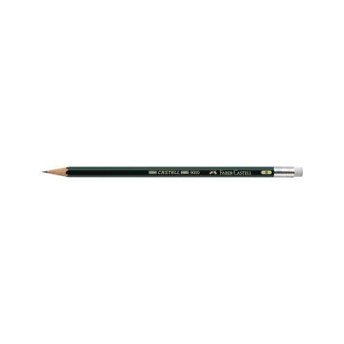 Faber-Castell Bleistift CASTELL® 9000 mit Radierer