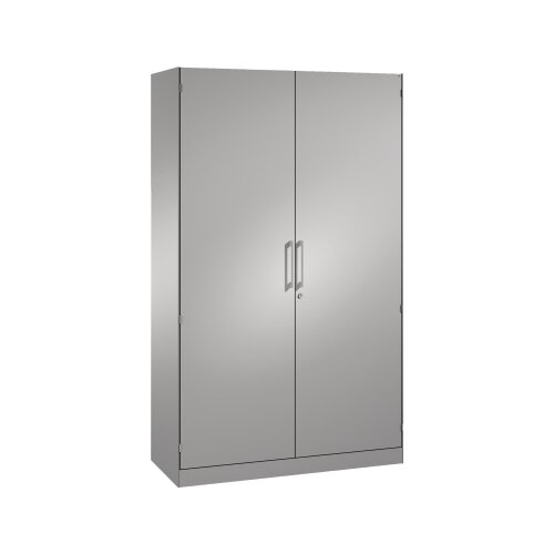 C+P Flügeltürenschrank Asisto 1.200 x 1.980 x 435 mm (B x H x T) weißaluminium