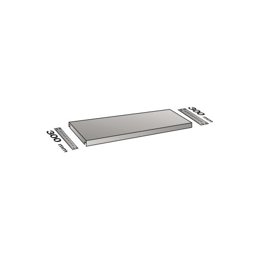 SCHOLZ Fachboden verzinkt 800 x 300 mm (B x T) einseitig verwendbar