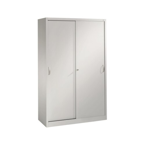 C+P Schiebetürenschrank Acurado 1.200 x 1.950 x 500 mm (B x H x T) weißaluminium