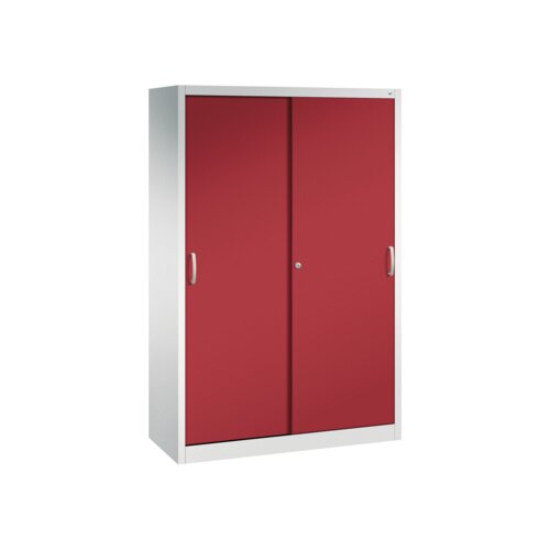 C+P Schiebetürenschrank Acurado 1.200 x 1.950 x 500 mm (B x H x T) lichtgrau