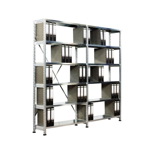 SCHOLZ Grundregal verzinkt 800 x 3.000 x 300 mm (B x H x T)