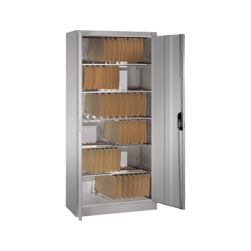C+P Hängeregistraturschrank Acurado 930 x 1.950 x 400 mm (B x H x T) weißaluminium