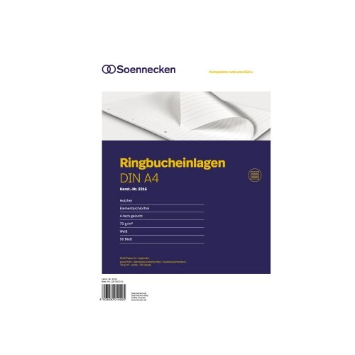 Soennecken Ringbucheinlage DIN A4