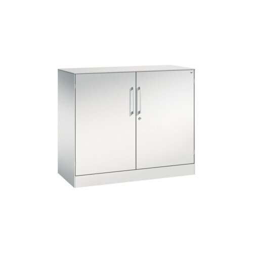 C+P Flügeltürenschrank Asisto 1.000 x 915 x 435 mm (B x H x T) lichtgrau