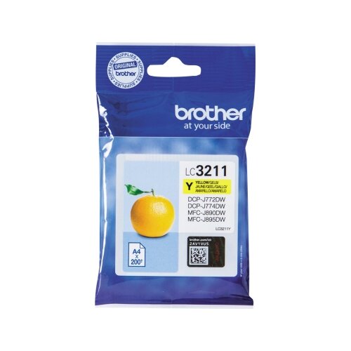 Brother Tintenpatrone LC-3211Y gelb