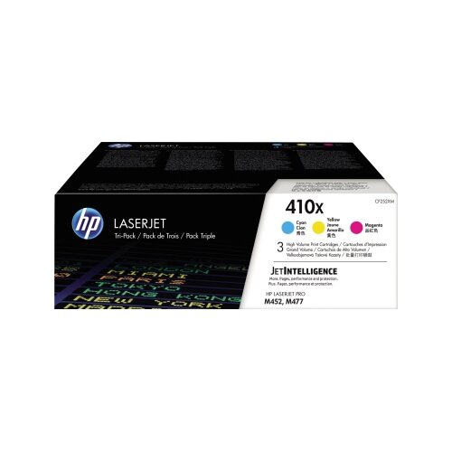 HP Toner 410X cyan, magenta, gelb 3 St./Pack.