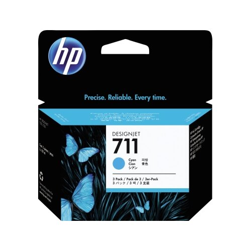 HP Tintenpatrone 711 cyan 3 St./Pack.