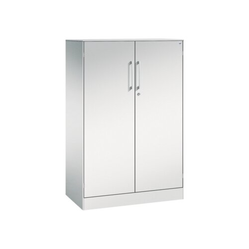 C+P Flügeltürenschrank Asisto 800 x 1.310 x 435 mm (B x H x T) lichtgrau