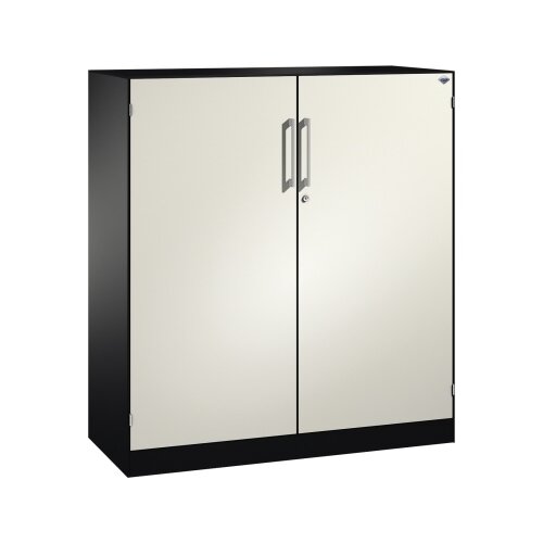 C+P Flügeltürenschrank Asisto 1.200 x 1.310 x 435 mm (B x H x T) schwarzgrau