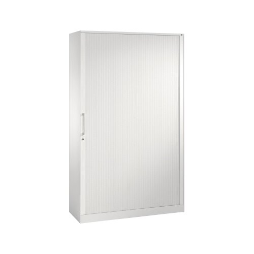 C+P Rollladenschrank Asisto 5 Ordnerhöhen 1.200 x 1.980 x 435 mm (B x H x T) verkehrsweiß