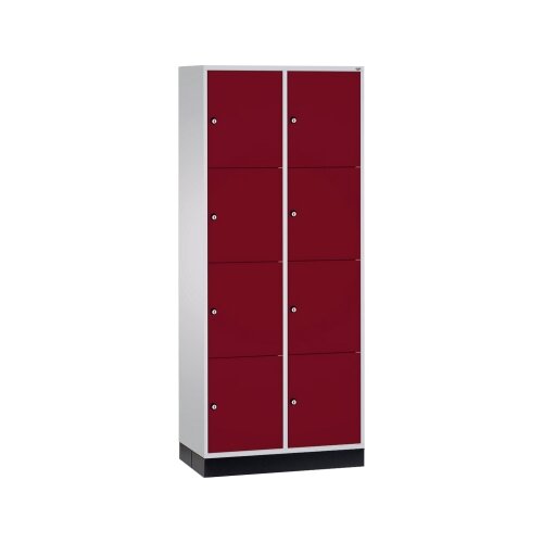 C+P Schließfachschrank Intro XL mit Sockel 820 x 1.950 x 500 mm (B x H x T) 8 Fächer
