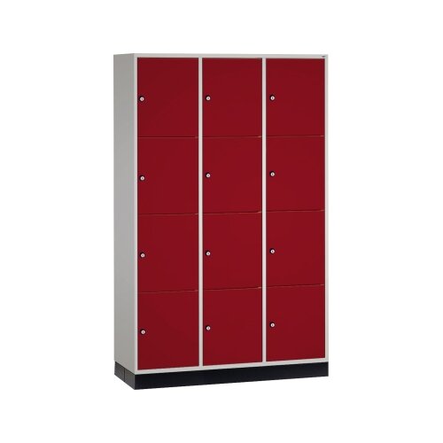 C+P Schließfachschrank Intro XL mit Sockel 1.220 x 1.950 x 500 mm (B x H x T) 12 Fächer