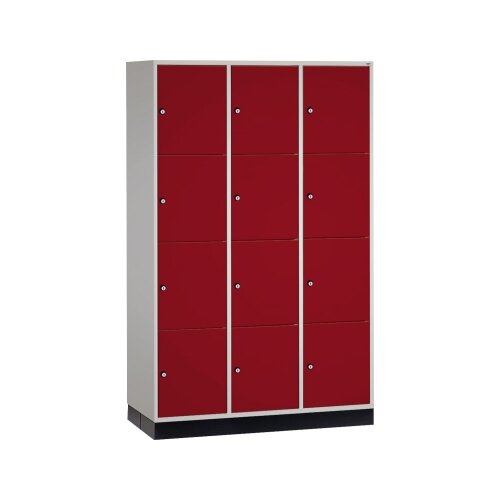 C+P Schließfachschrank Intro XL mit Sockel 1.220 x 1.950 x 600 mm (B x H T) 12 Fächer