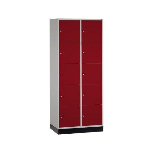 C+P Schließfachschrank Intro XL mit Sockel 820 x 1.950 x 600 mm (B x H x T) 10 Fächer
