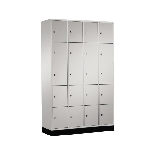 C+P Schließfachschrank Intro mit Sockel 1.220 x 1.950 x 500 mm (B x H x T) 20 Fächer