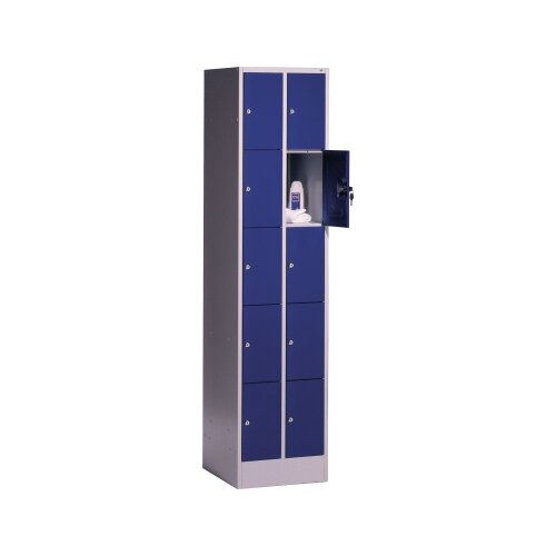 C+P Schließfachschrank Intro mit Sockel 620 x 1.950 x 500 mm (B x H x T) 10 Fächer