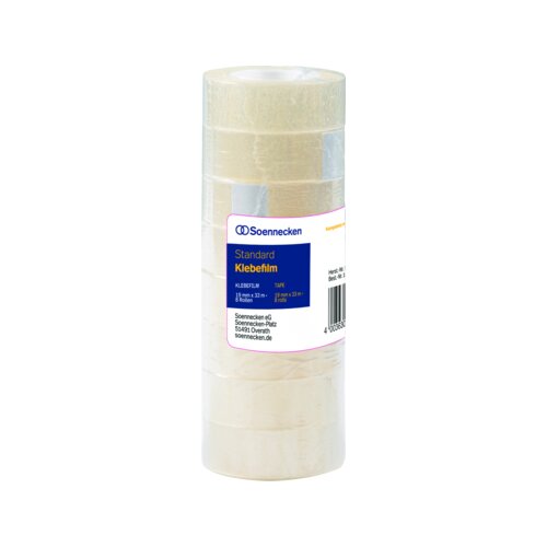Soennecken Klebefilm 19 mm x 33 m (B x L) 8 St./Pack.