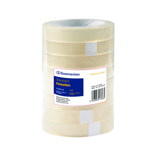 Soennecken Klebefilm 19 mm x 66 m (B x L) 8 St./Pack.