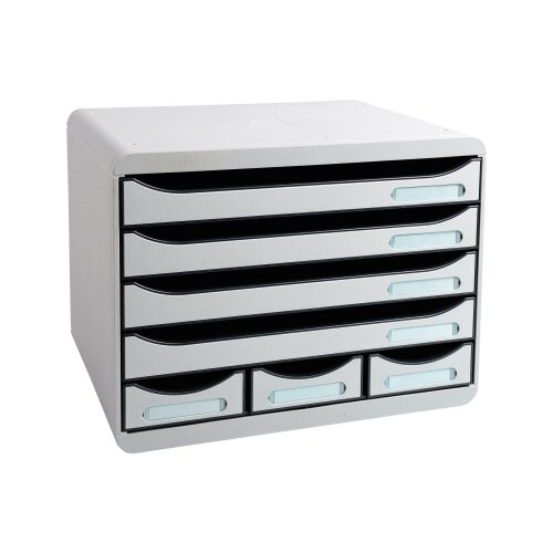 Exacompta Schubladenbox STORE-BOX Mini Office lichtgrau