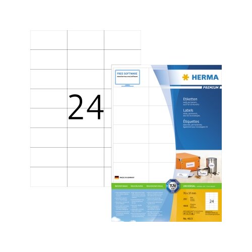 HERMA Universaletikett PREMIUM 70 x 37 mm (B x H)