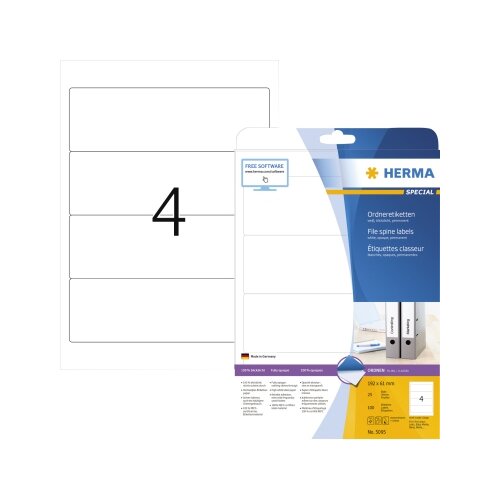 HERMA Ordnerrückenetikett